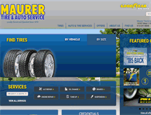 Tablet Screenshot of maurertire.com